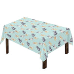 Watercolor French Bulldog Pattern Print Tablecloth