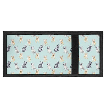 Watercolor French Bulldog Pattern Print Trifold Wallet
