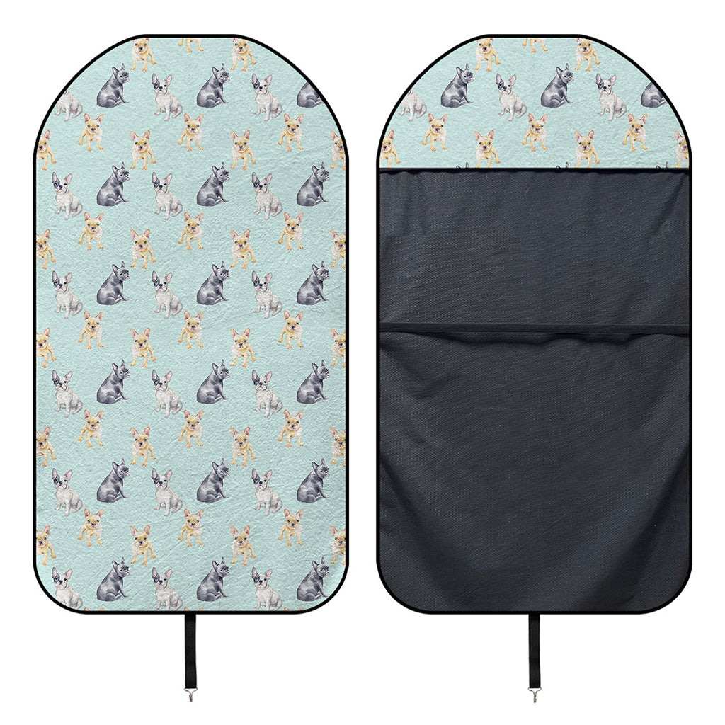 Watercolor French Bulldog Pattern Print Waterproof Car Seat Cover