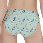 Watercolor French Bulldog Pattern Print Women's Panties