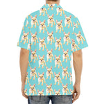 Watercolor French Bulldog Puppy Print Aloha Shirt