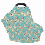 Watercolor French Bulldog Puppy Print Baby Seat Cover