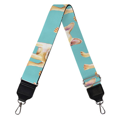 Watercolor French Bulldog Puppy Print Bag Strap