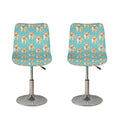 Watercolor French Bulldog Puppy Print Bar Stool Covers