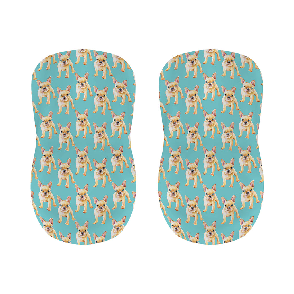 Watercolor French Bulldog Puppy Print Bar Stool Covers