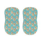 Watercolor French Bulldog Puppy Print Bar Stool Covers