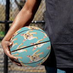 Watercolor French Bulldog Puppy Print Basketball