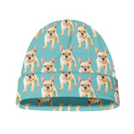 Watercolor French Bulldog Puppy Print Beanie