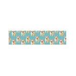 Watercolor French Bulldog Puppy Print Bed Runner