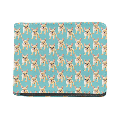 Watercolor French Bulldog Puppy Print Bifold Wallet