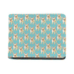Watercolor French Bulldog Puppy Print Bifold Wallet