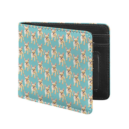 Watercolor French Bulldog Puppy Print Bifold Wallet