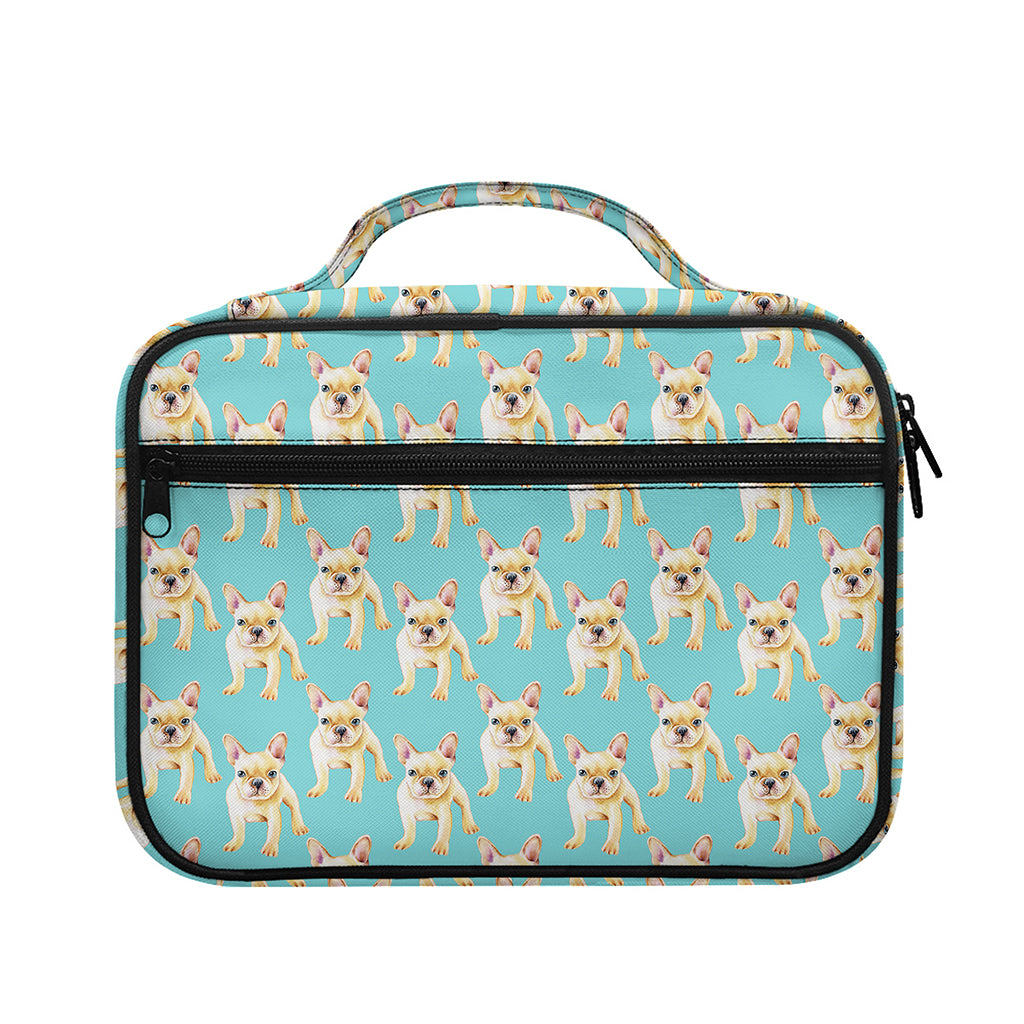 Watercolor French Bulldog Puppy Print Briefcase Bible Bag
