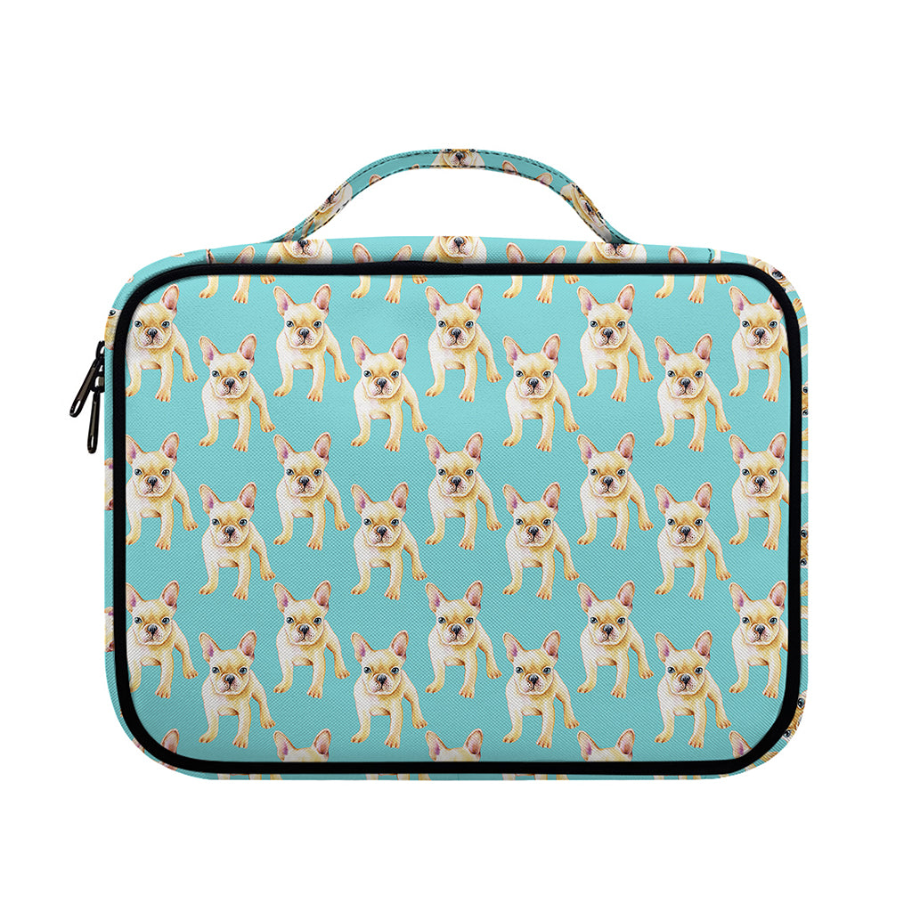 Watercolor French Bulldog Puppy Print Briefcase Bible Bag