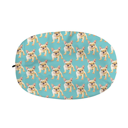 Watercolor French Bulldog Puppy Print Car Side Mirror Covers