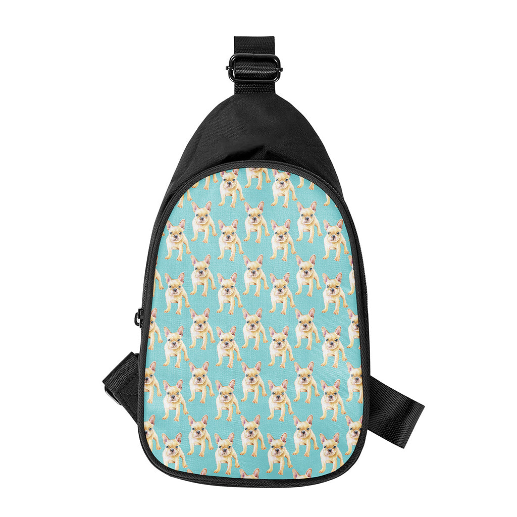 Watercolor French Bulldog Puppy Print Chest Bag