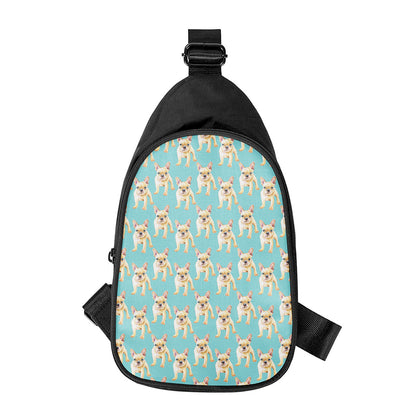 Watercolor French Bulldog Puppy Print Chest Bag