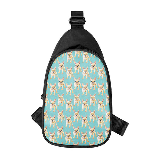 Watercolor French Bulldog Puppy Print Chest Bag