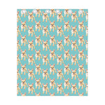 Watercolor French Bulldog Puppy Print Curtain