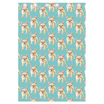 Watercolor French Bulldog Puppy Print Curtain