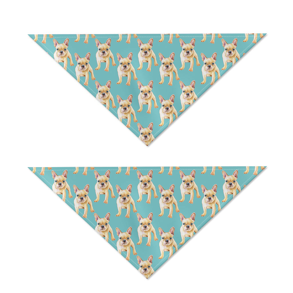 Watercolor French Bulldog Puppy Print Dog Bandana