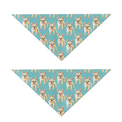 Watercolor French Bulldog Puppy Print Dog Bandana
