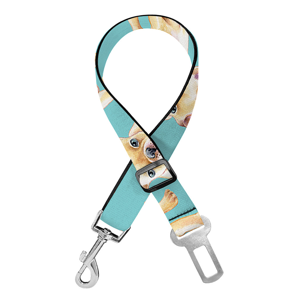 Watercolor French Bulldog Puppy Print Dog Seat Belt