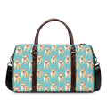 Watercolor French Bulldog Puppy Print Duffel Bag