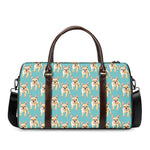 Watercolor French Bulldog Puppy Print Duffle Bag