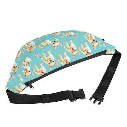 Watercolor French Bulldog Puppy Print Fanny Pack