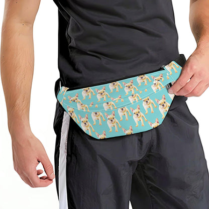 Watercolor French Bulldog Puppy Print Fanny Pack