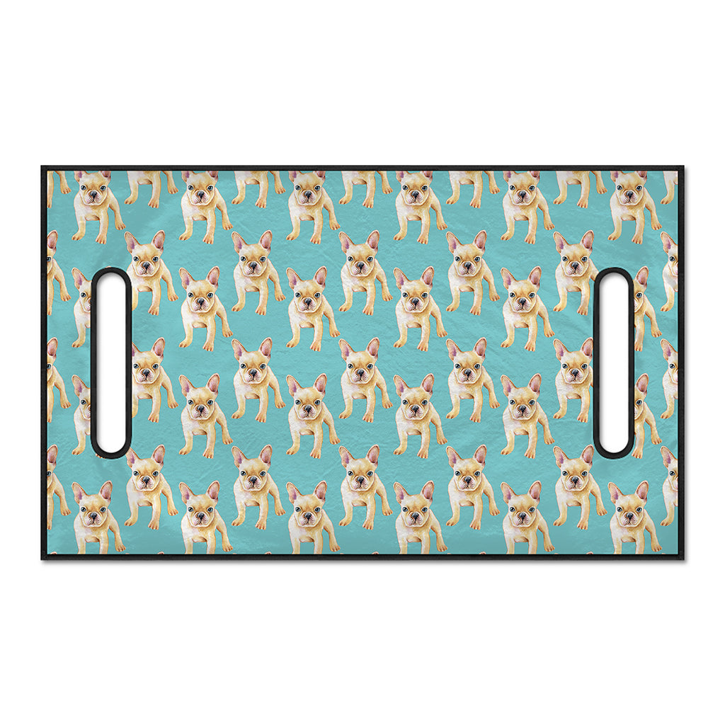Watercolor French Bulldog Puppy Print Golf Cart Seat Cover