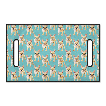 Watercolor French Bulldog Puppy Print Golf Cart Seat Cover