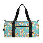 Watercolor French Bulldog Puppy Print Gym Bag