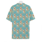 Watercolor French Bulldog Puppy Print Hawaiian Shirt