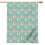 Watercolor French Bulldog Puppy Print House Flag