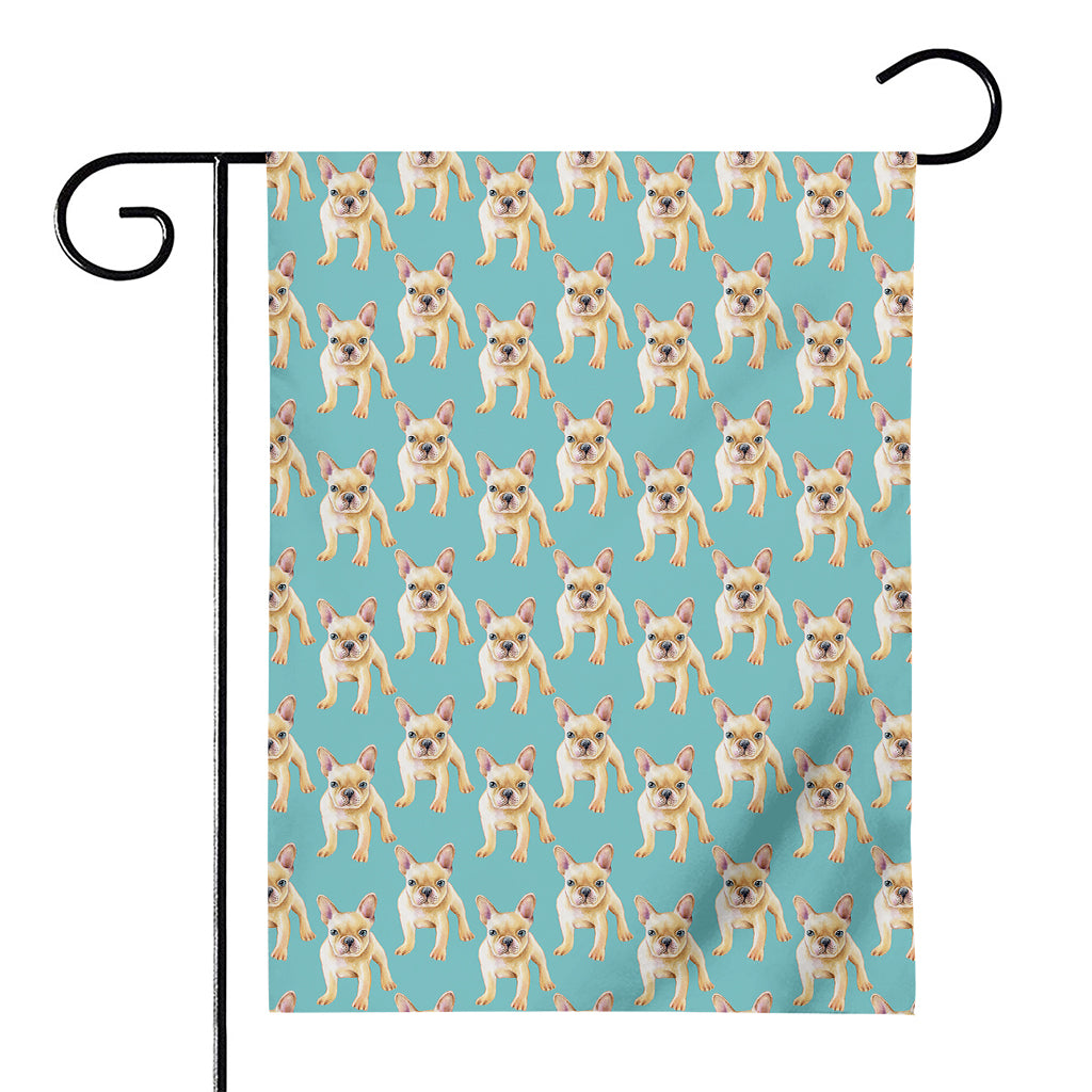 Watercolor French Bulldog Puppy Print House Flag