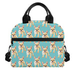 Watercolor French Bulldog Puppy Print Insulated Lunch Bag