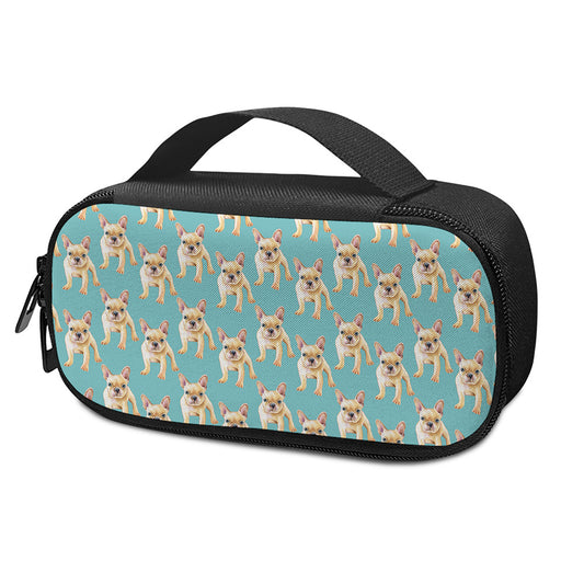 Watercolor French Bulldog Puppy Print Insulin Cooler Travel Case