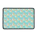 Watercolor French Bulldog Puppy Print Kitchen Mat