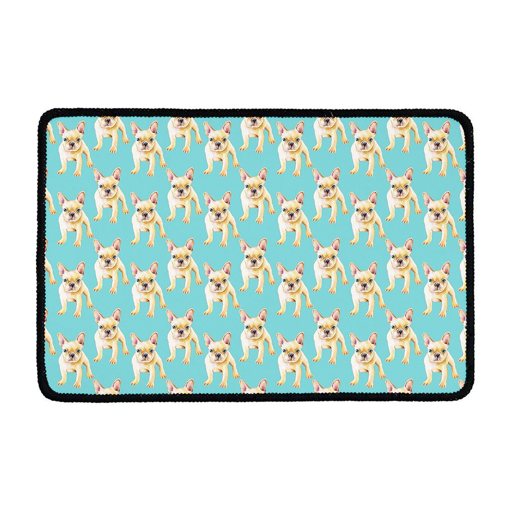 Watercolor French Bulldog Puppy Print Kitchen Mat