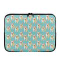 Watercolor French Bulldog Puppy Print Laptop Sleeve