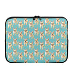 Watercolor French Bulldog Puppy Print Laptop Sleeve
