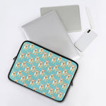 Watercolor French Bulldog Puppy Print Laptop Sleeve