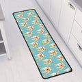 Watercolor French Bulldog Puppy Print Long Kitchen Mat