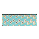 Watercolor French Bulldog Puppy Print Long Kitchen Mat
