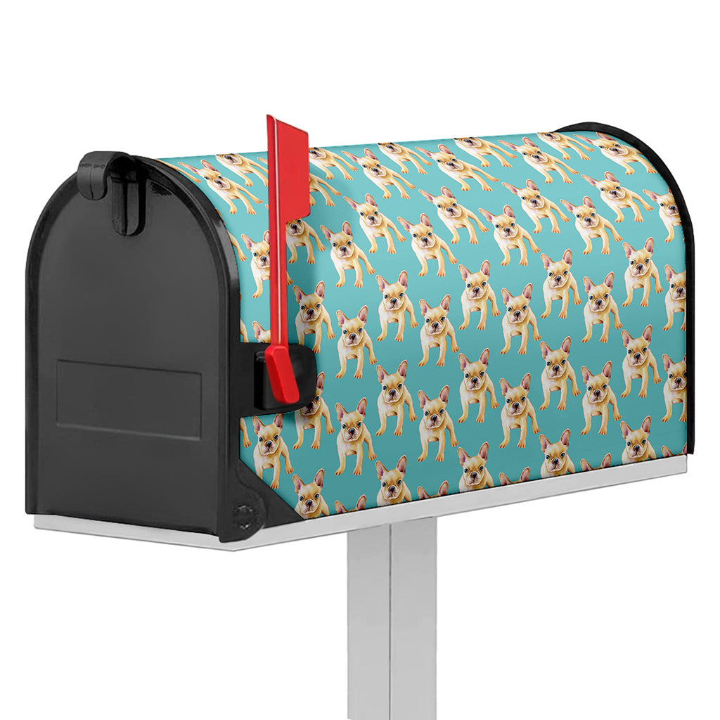 Watercolor French Bulldog Puppy Print Mailbox Cover