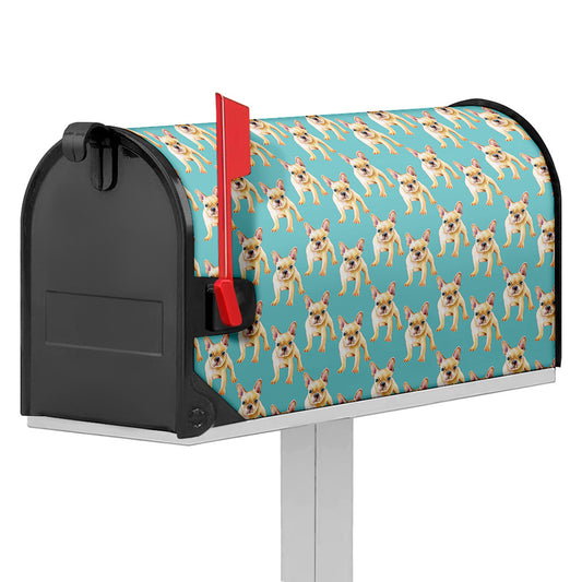 Watercolor French Bulldog Puppy Print Mailbox Cover