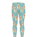Watercolor French Bulldog Puppy Print Men's Leggings