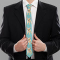 Watercolor French Bulldog Puppy Print Necktie